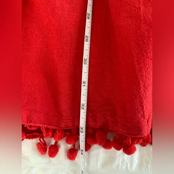 Umgee Red Embroidered Dress with Floral Details - Picture 12 of 16